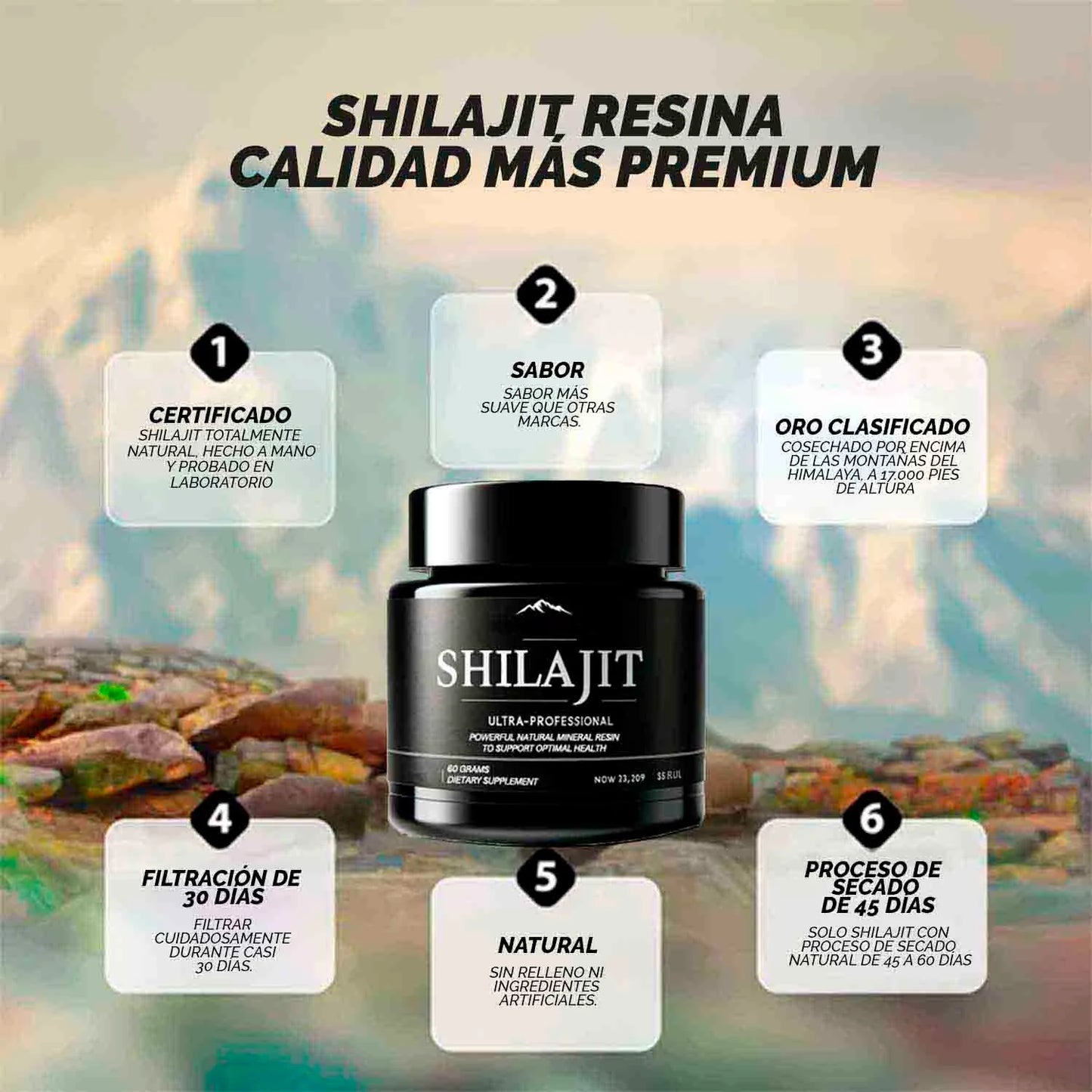 RESINA DEL HIMALAYA SHILAJIT VITALIS ORIGINAL - NO COMPRES REPLICAS BARATAS