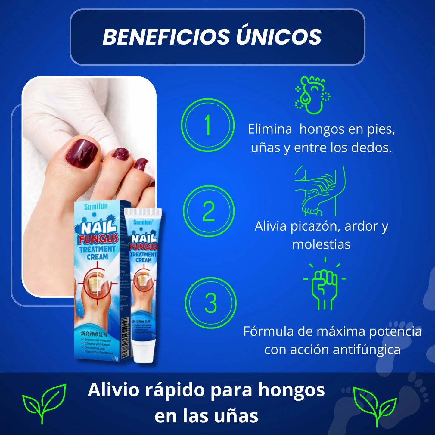 CREMA HONGOS PARA UÑAS NATURAL