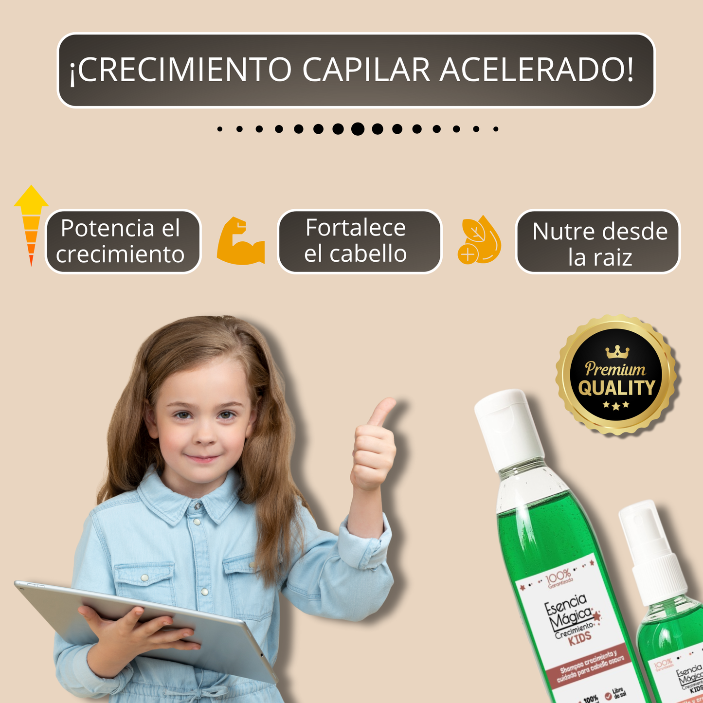 ESENCIA MÁGICA KIT - CRECIMIENTO Y NUTRICIÓN CAPILAR NIÑOS