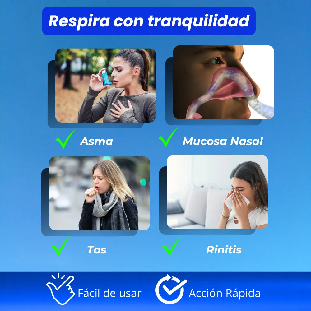 NEBULIZADOR PORTÁTIL - MEJORA RESPIRACIÓN