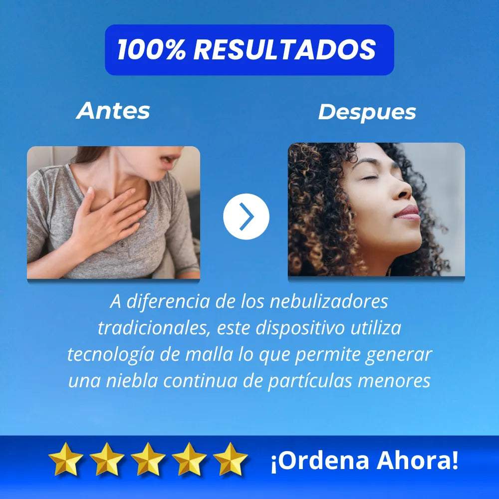 NEBULIZADOR PORTÁTIL - MEJORA RESPIRACIÓN