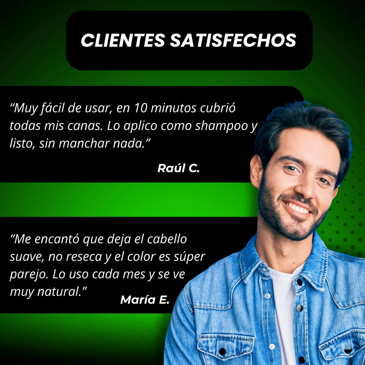 SHAMPOO TINTE NEGRO ANTICANAS NATURAL 3 EN 1 500 ML