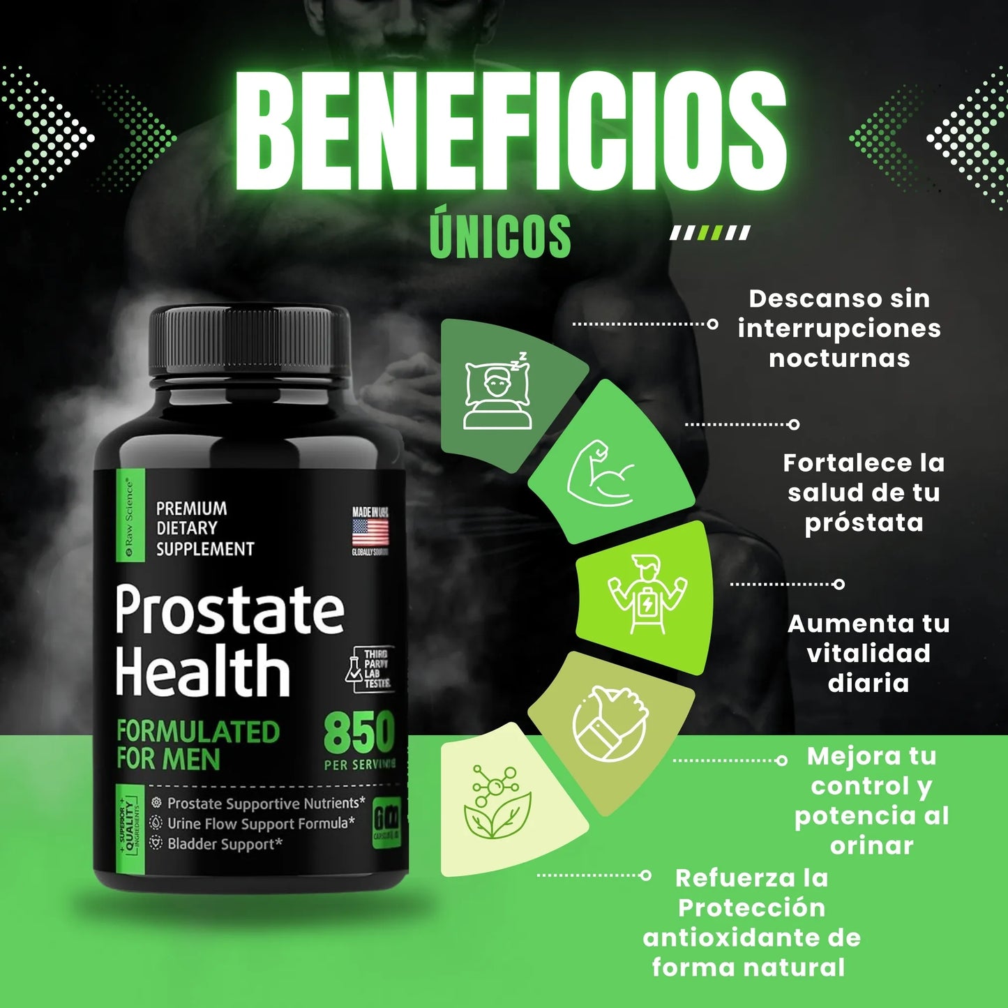 SUPLEMENTO PARA LA PRÓSTATA - VITALIDAD MASCULINA EN CADA CÁPSULA