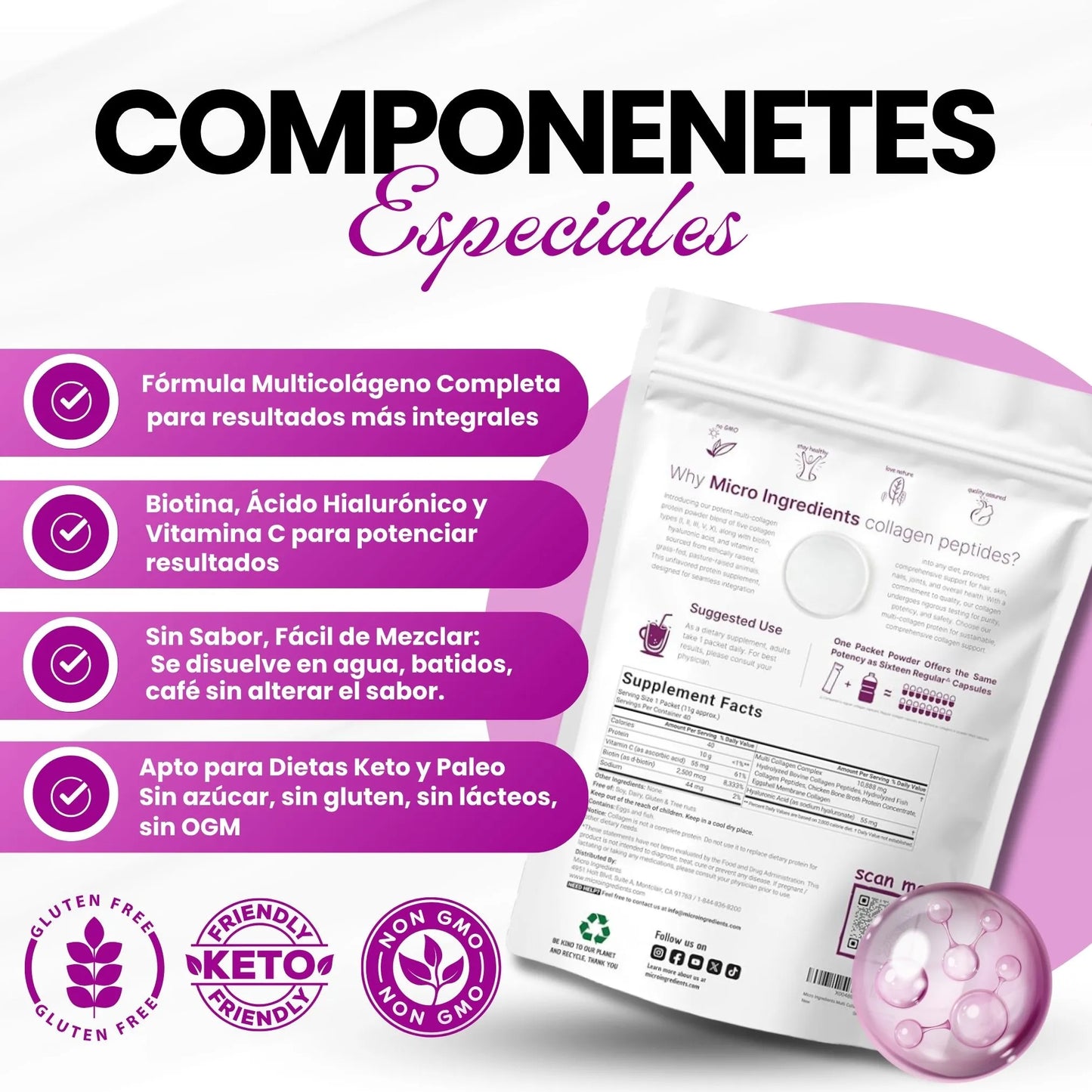 COLAGENO MULTIPLE 5 EN 1 – FORTALECE ARTICULACIONES, PIEL Y CABELLO