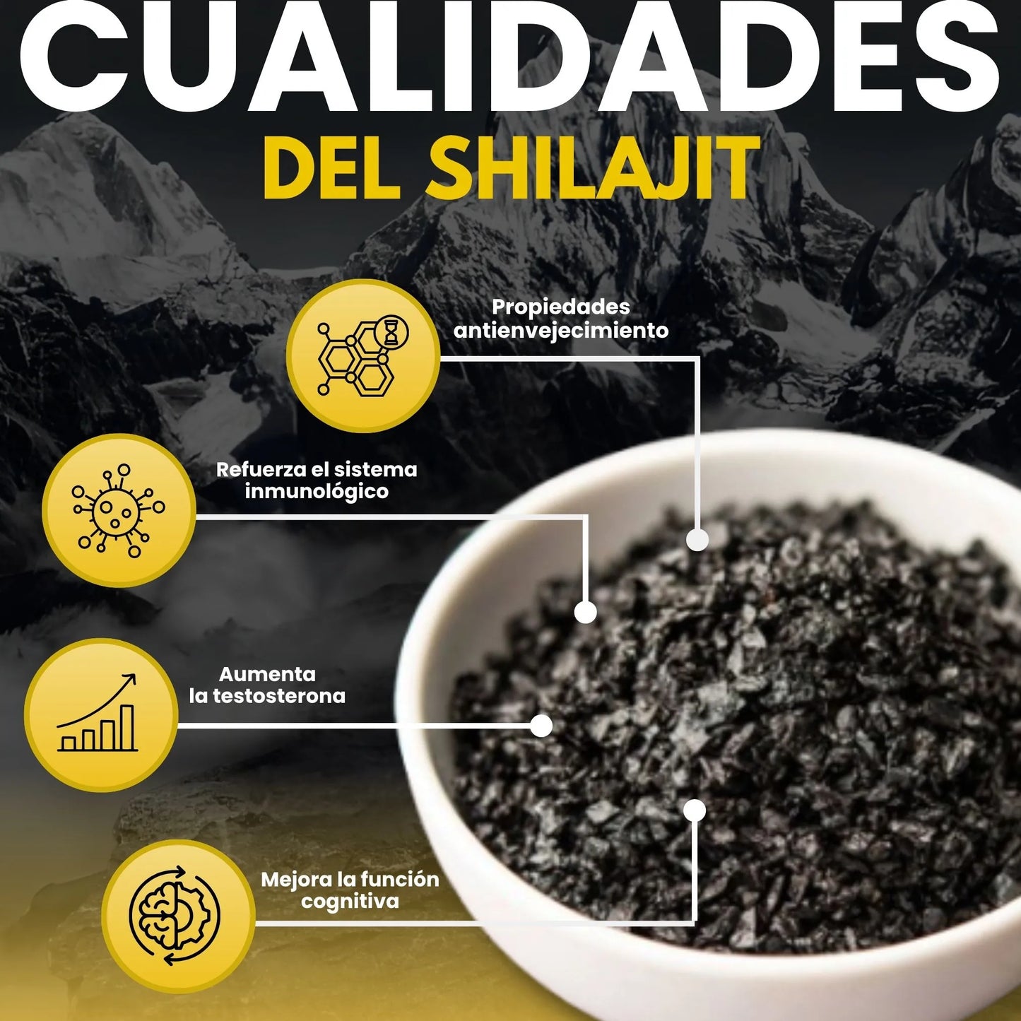 CARAMELO SHILAJIT 100% PURO - ENERGÍA Y LIBIDO AL INSTANTE