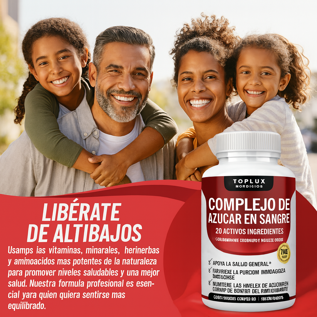 BLOOD SUGAR SUPLEMENTO - REGULA TUS NIVELES DE AZUCAR Y MEJORA TU ENERGÍA