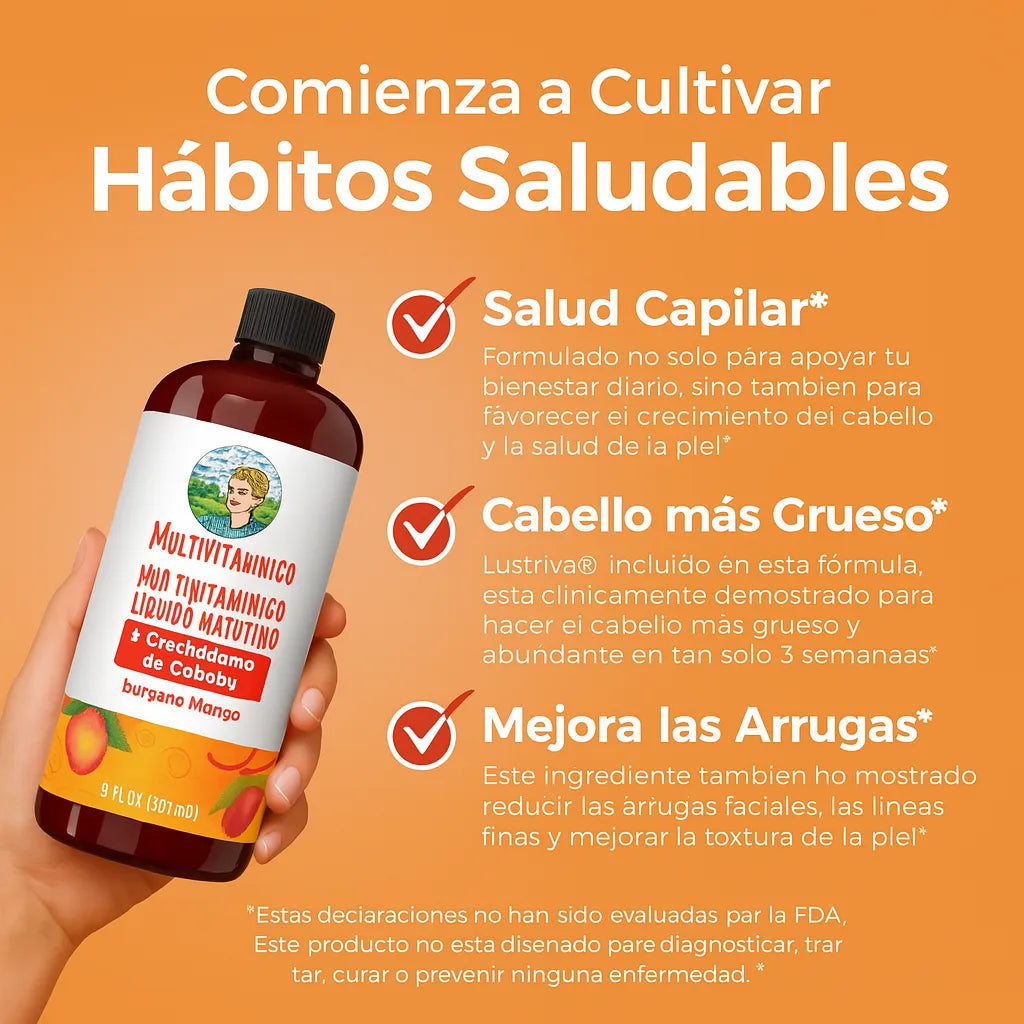 MULTIVITAMINICO CAPILAR - ALIVIO PARA CAIDA DEL CABELLO Y MEJORA LA SALUD DE LA PIEL