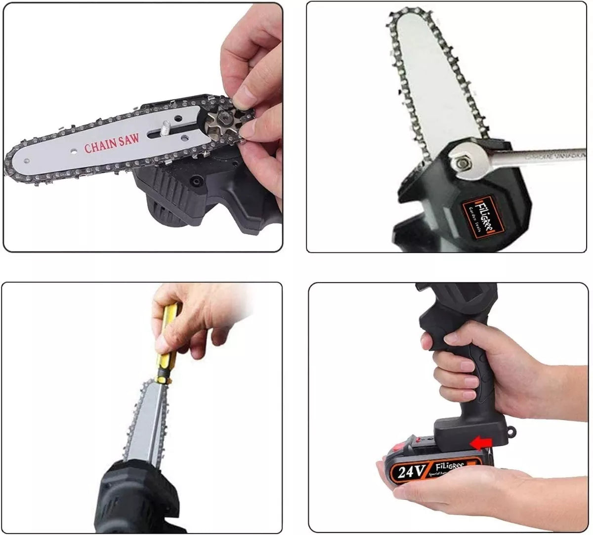 MINI MOTOSIERRA RECARGABLE