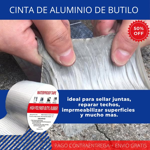 CINTA ALUMINIO BUTILLO IMPERMEABLE