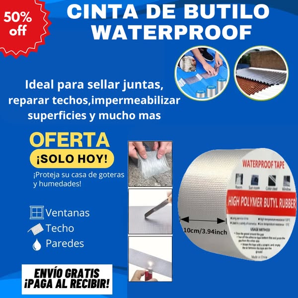 CINTA ALUMINIO BUTILLO IMPERMEABLE