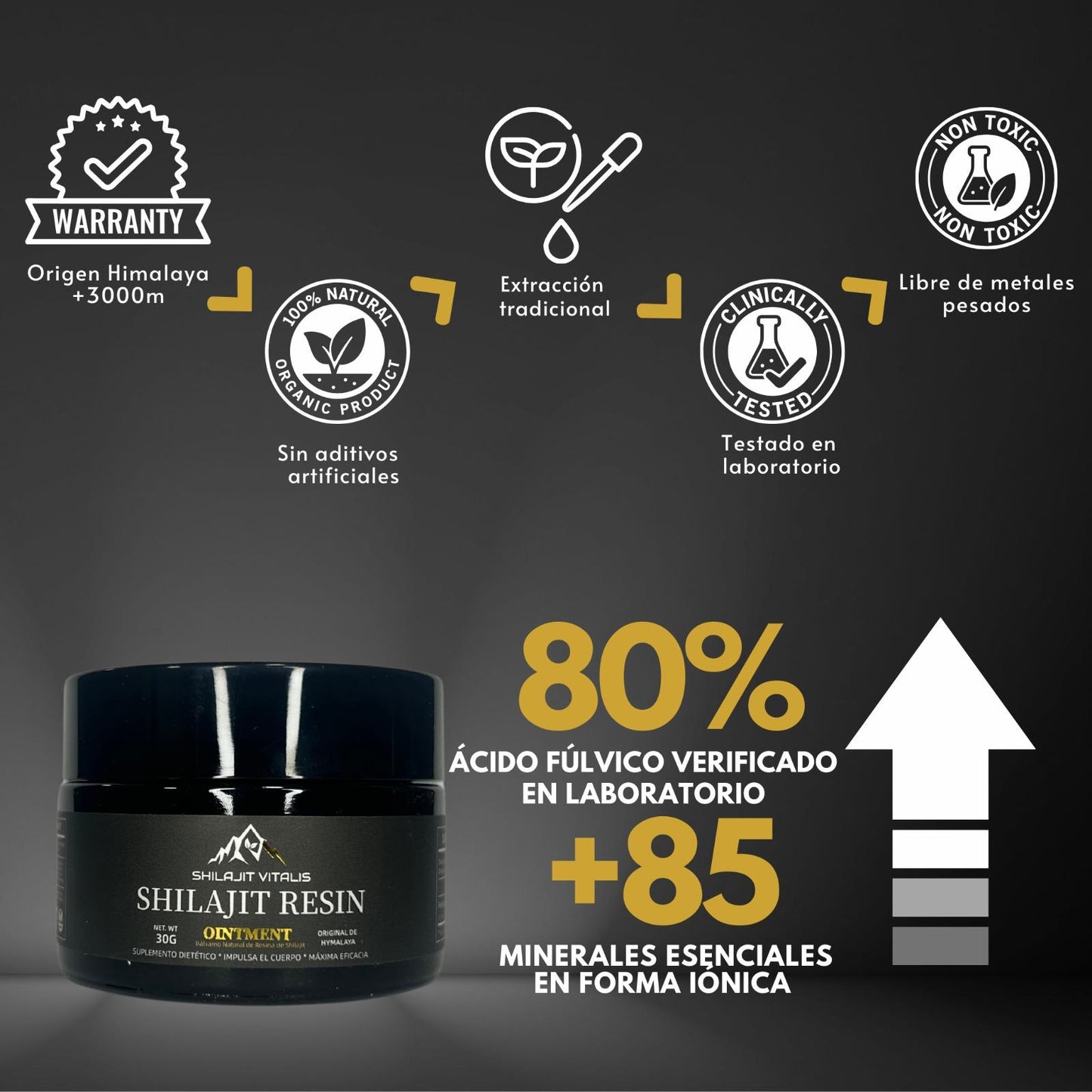 RESINA DEL HIMALAYA SHILAJIT VITALIS