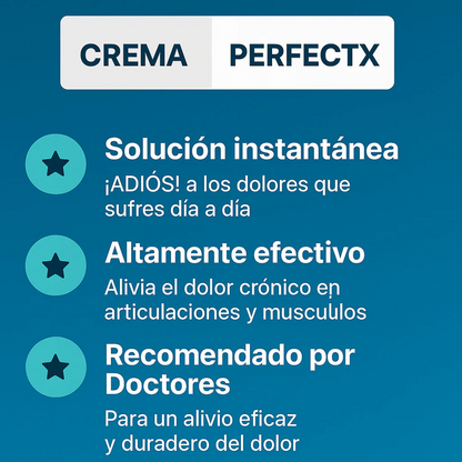 PerfectX – Crema Terapéutica para Aliviar Dolor y Recuperar Movilidad