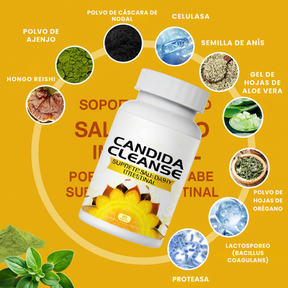 Suplemento Candida Cleanse 60 cápsulas – Equilibrio intestinal y defensas reforzadas