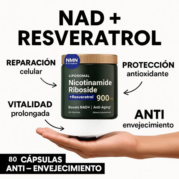 NAD CON RESVERATROL - REJUVENECEDOR CELULAR