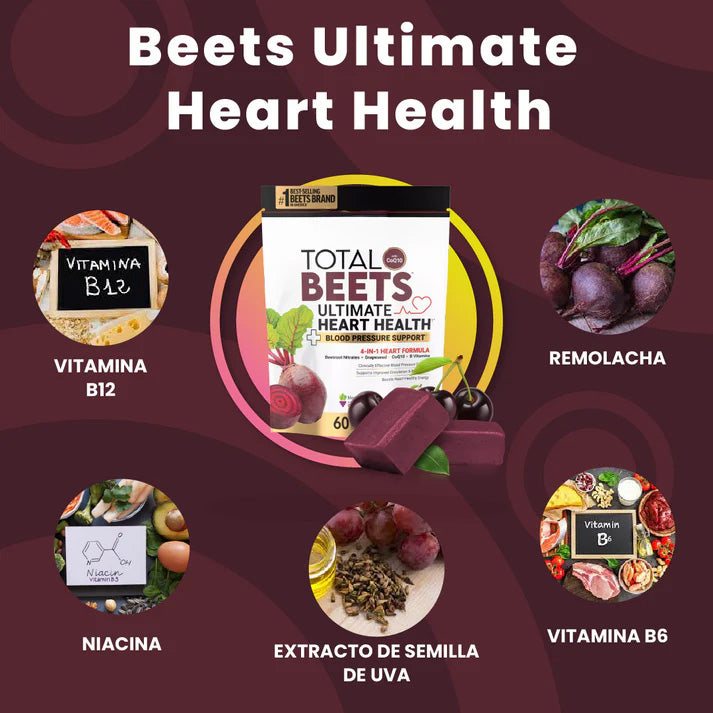 GOMITAS DE REMOLACHA - MEJORA TU CIRCULACIÓN Y  TU PRESION ARTERIAL