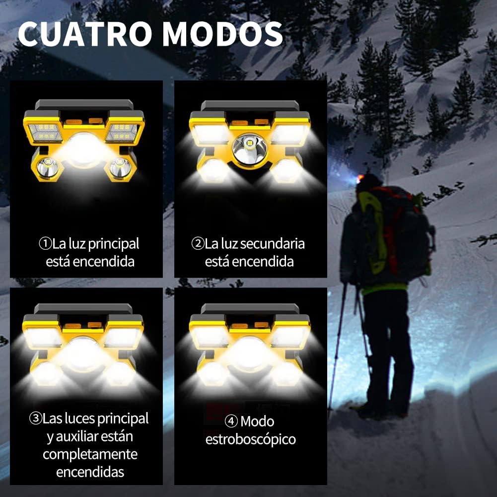 Linterna Minera 5Led Recargable