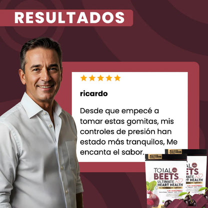 GOMITAS DE REMOLACHA - MEJORA TU CIRCULACIÓN Y  TU PRESION ARTERIAL