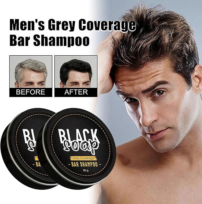 🚨SOLO HOY PAGA 1 LLEVA 2 BLACK SOAP SHAMPOO ANTI-CANAS💇‍♂️💇‍♀️