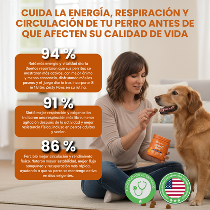 8 in 1 Bites- Para la salud, energía y bienestar diario de tu perro.