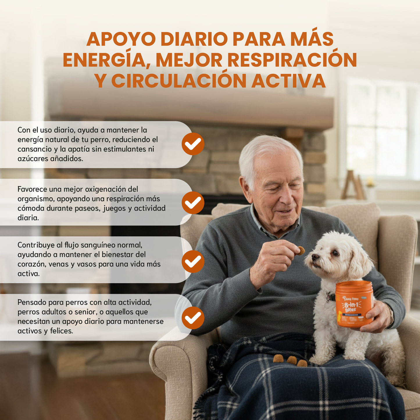 8 in 1 Bites- Para la salud, energía y bienestar diario de tu perro.