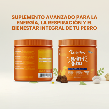 8 in 1 Bites- Para la salud, energía y bienestar diario de tu perro.