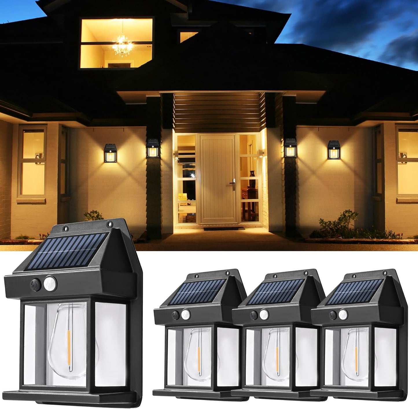 LAMPARA SOLAR CON SENSOR DE MOVIMIENTO
