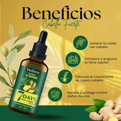 ACEITE ESENCIAL DE JENGIBRE -  REVITALIZANTE PARA EL CABELLO