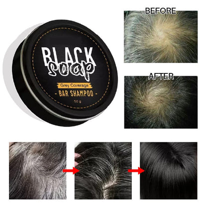 🚨SOLO HOY PAGA 1 LLEVA 2 BLACK SOAP SHAMPOO ANTI-CANAS💇‍♂️💇‍♀️