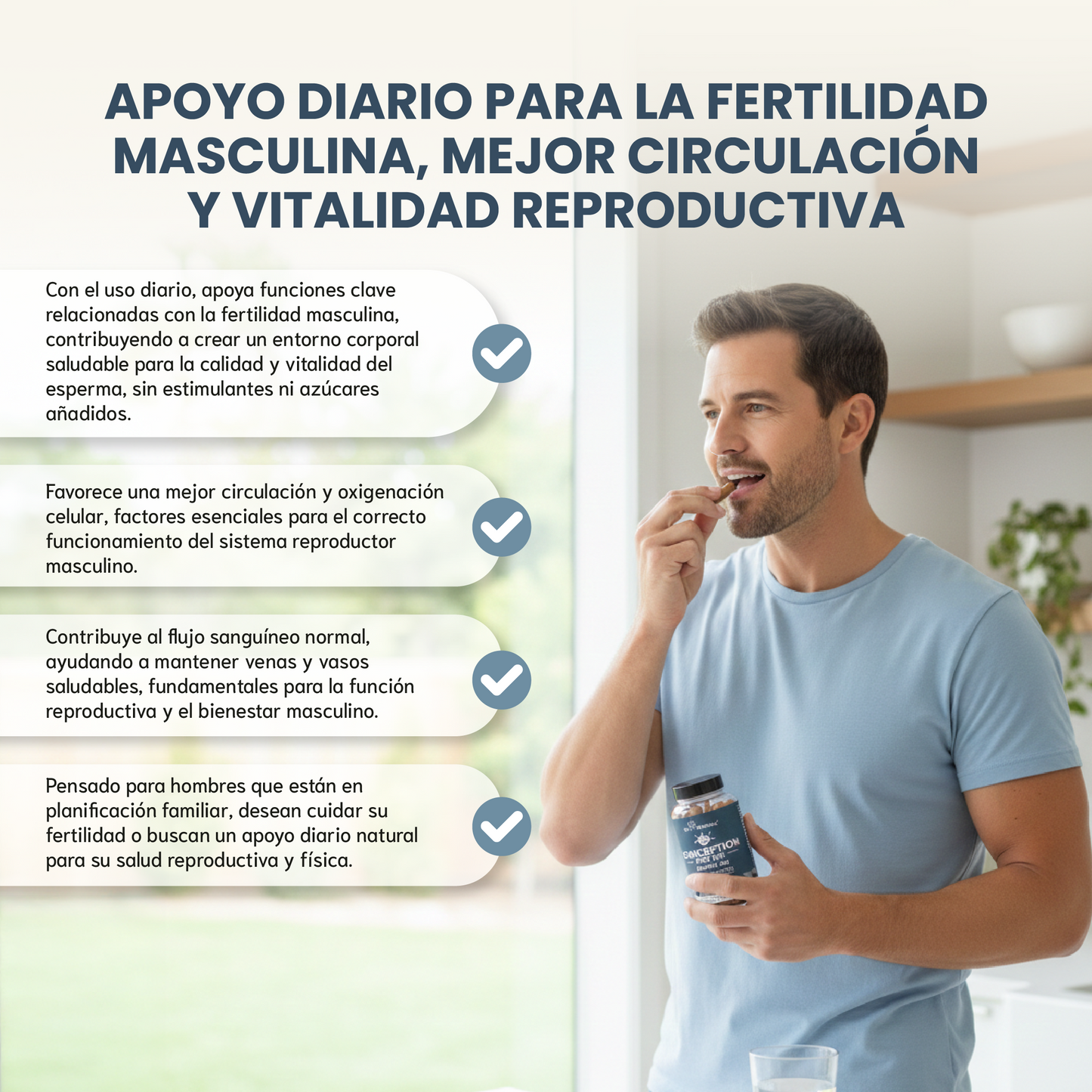 Conception for him-suplemento de fertilidad para hombres.