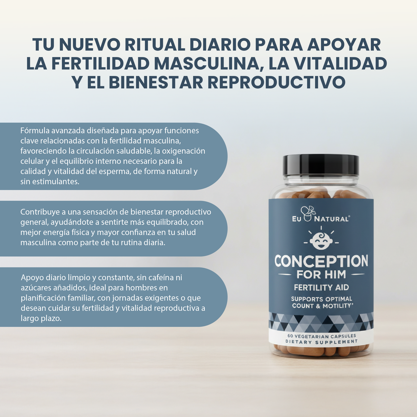 Conception for him-suplemento de fertilidad para hombres.