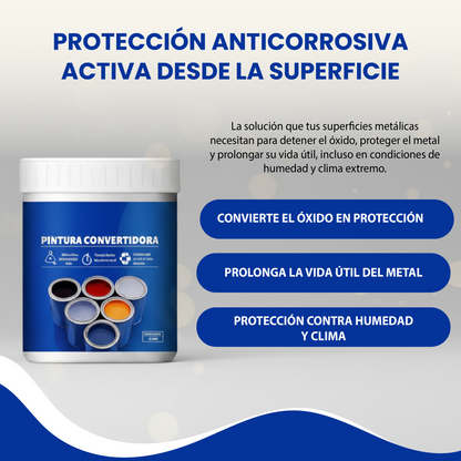 Pintura anticorrosiva-Detén el óxido, protege el metal y prolonga su vida útil.
