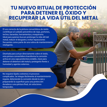 Pintura anticorrosiva-Detén el óxido, protege el metal y prolonga su vida útil.