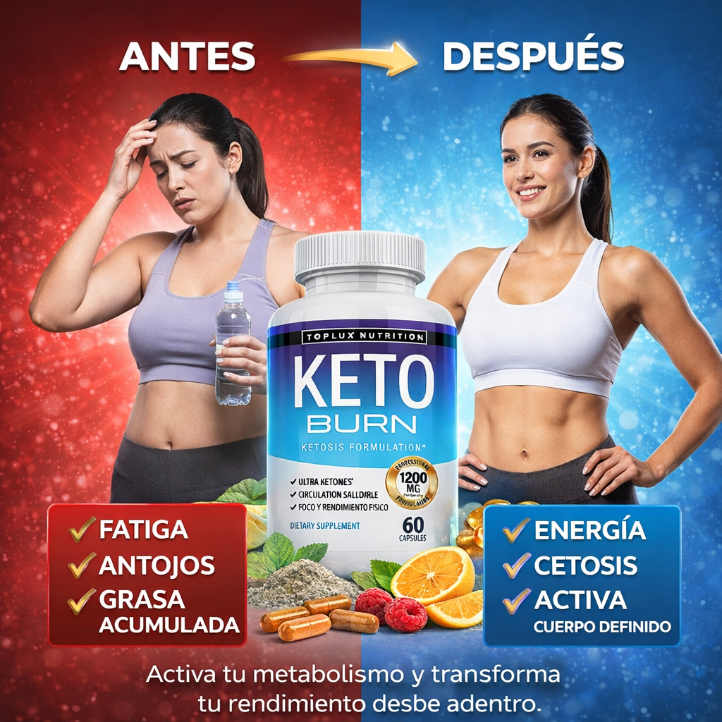 Keto Burn- Aumenta la energía, mejora la circulación y optimizar la oxigenación.