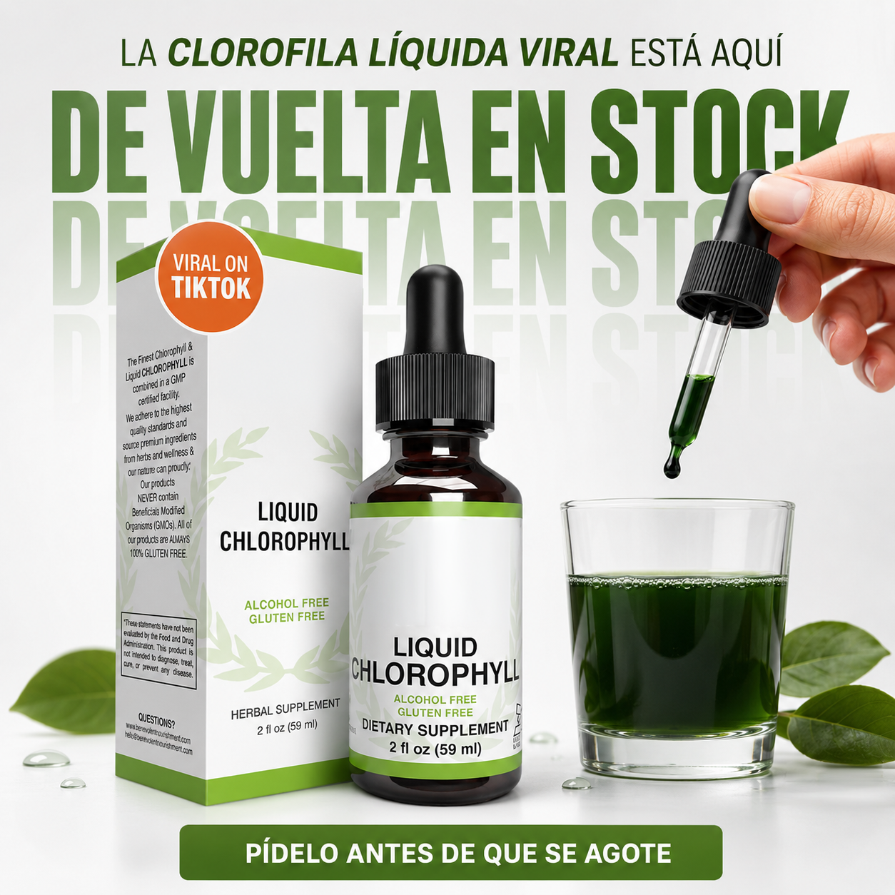 Liquid chlorophyll - Desintoxicación y apoyo inmunológico.