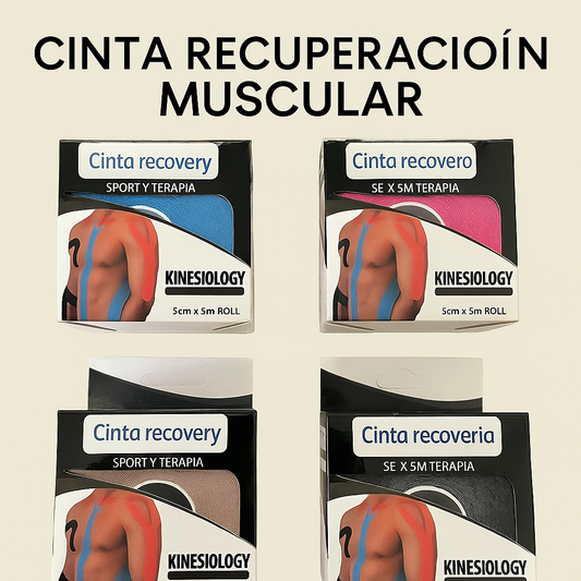 CINTA DE RECUPERACIÓN MÚSCULAR - SOPORTE Y ALIVIO PARA EL DOLOR