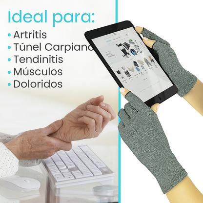 GUANTES DE COMPRESIÓN - ALIVIO PARA DOLOR ARTICULAR Y TUNEL CARPIANO