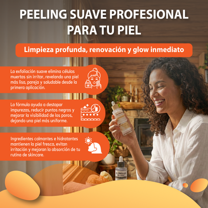 Dr.melaxin Línea de arroz Peel Shot Glow- Exfoliante removedor de células muertas de la piel