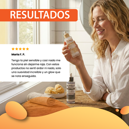 Dr.melaxin Línea de arroz Peel Shot Glow- Exfoliante removedor de células muertas de la piel