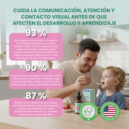 Gotas Gluta Guard - Apoyo natural para el habla, la conexión visual y la comunicación efectiva.