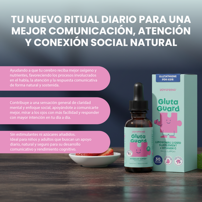 Gotas Gluta Guard - Apoyo natural para el habla, la conexión visual y la comunicación efectiva.