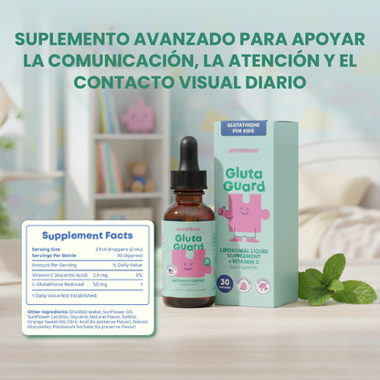 Gotas Gluta Guard - Apoyo natural para el habla, la conexión visual y la comunicación efectiva.