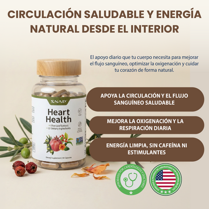 Heart Health – Circulación, Oxígeno y Protección Cardiovascular Natural.