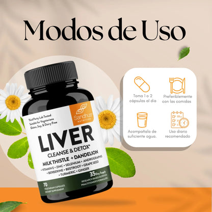 SUPLEMENTO DIETARIO PARA DETOX Y REPARACIÓN DEL HÍGADO- LIVER SHIELD