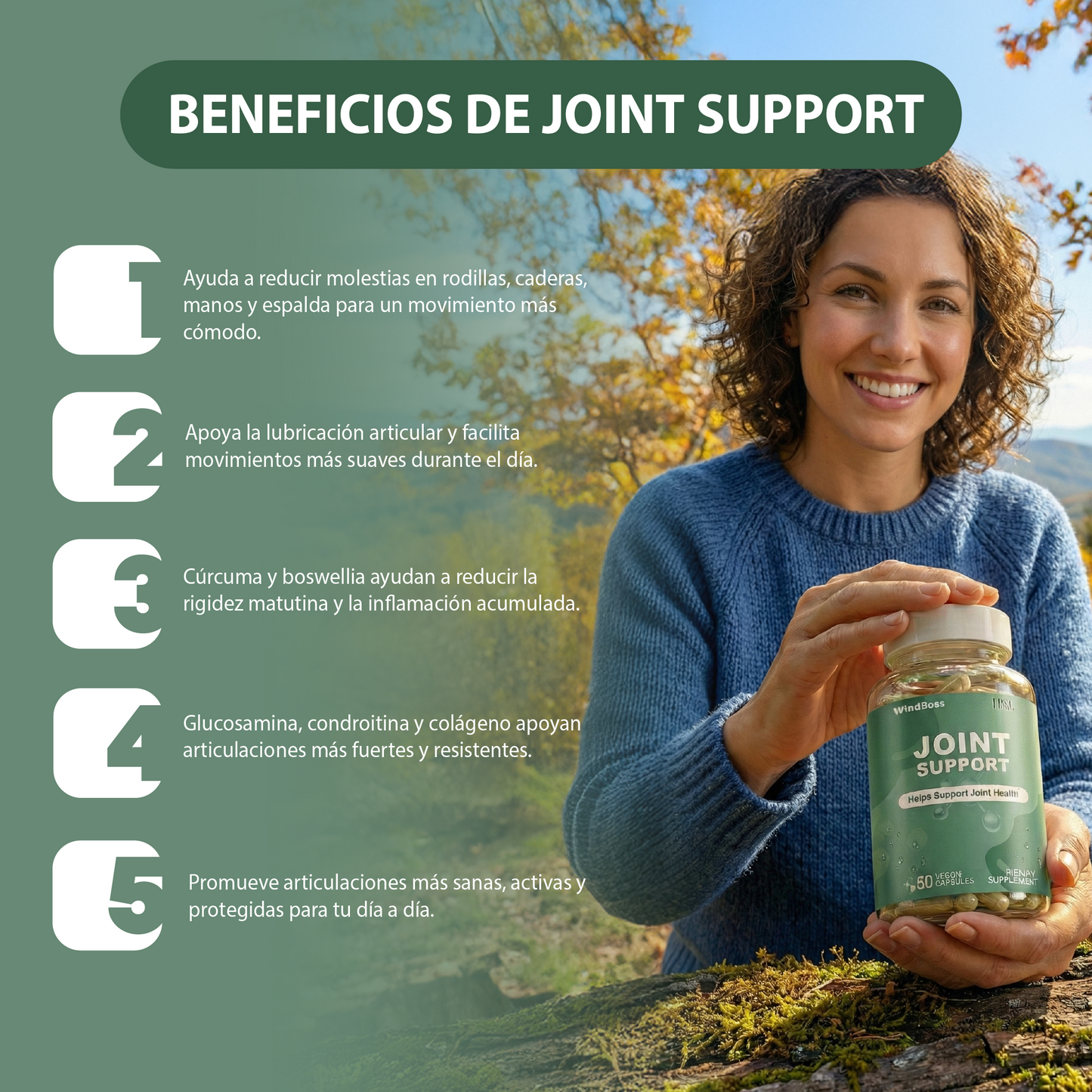 Joint Support - articulaciones fuertes, flexibles y sin molestias.