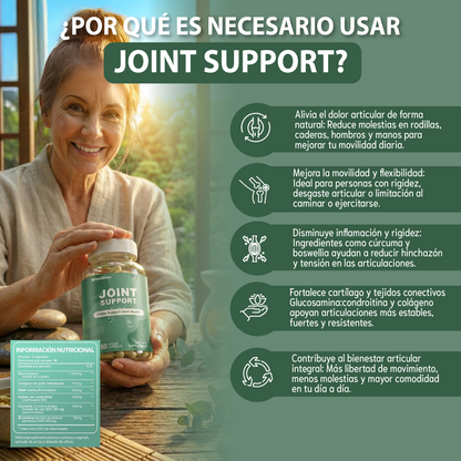 Joint Support - articulaciones fuertes, flexibles y sin molestias.
