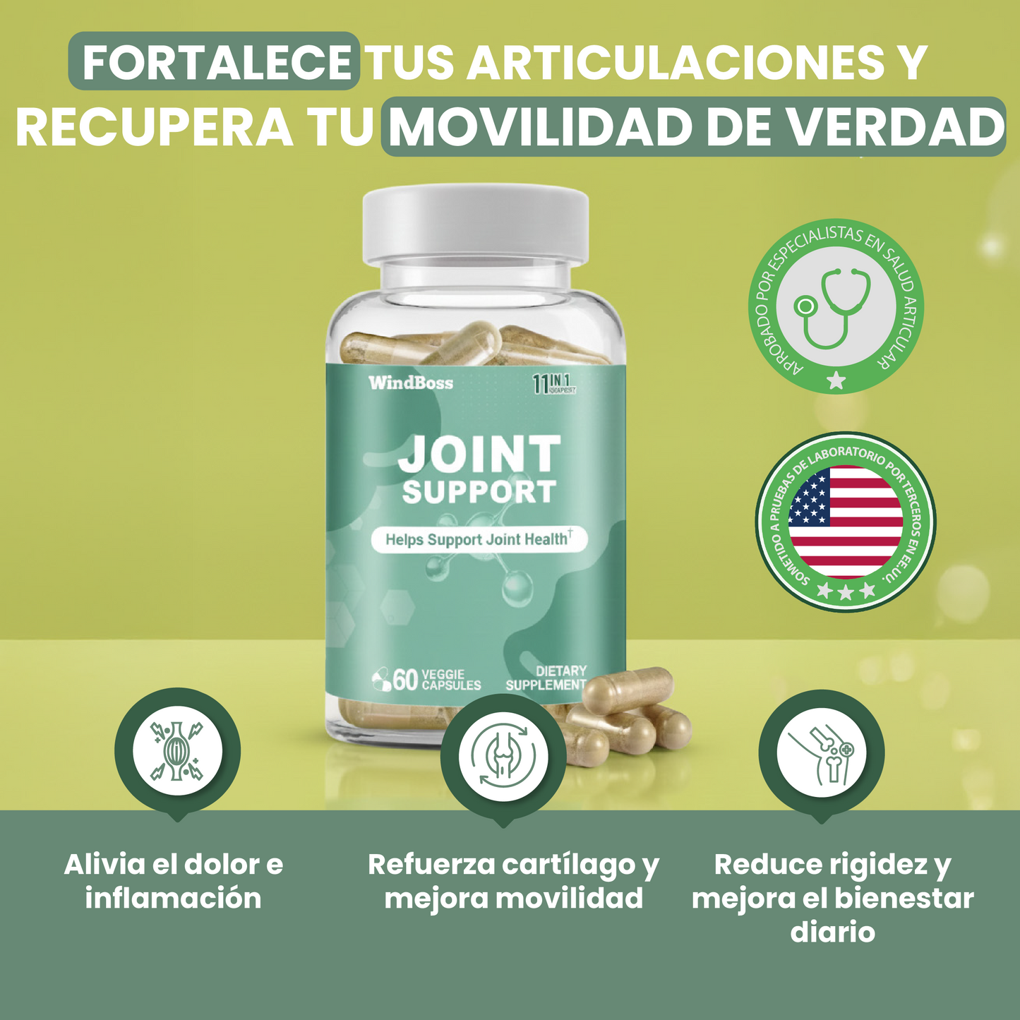 Joint Support - articulaciones fuertes, flexibles y sin molestias.