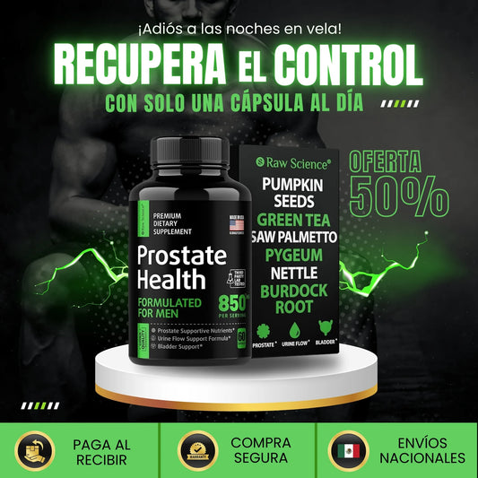 SUPLEMENTO PARA LA PRÓSTATA - VITALIDAD MASCULINA EN CADA CÁPSULA