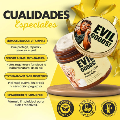 CREMA FACIAL CON SEBO DE RES Y MIEL -  PARA PIEL SECA Y CON ACNÉ