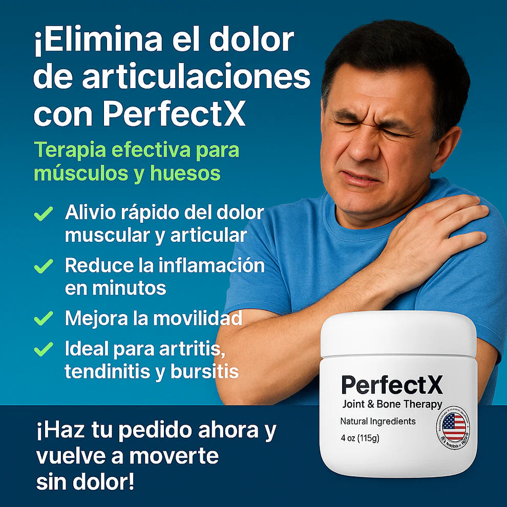 PerfectX – Crema Terapéutica para Aliviar Dolor y Recuperar Movilidad