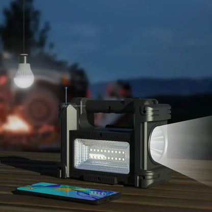MEGA PLANTA SOLAR 8 EN 1 - BLUETOOHT - ALTAVOZ - POWERBANK - USB - SD - RADIO FM